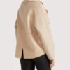 Palm Knit Double Breasted Peacoat